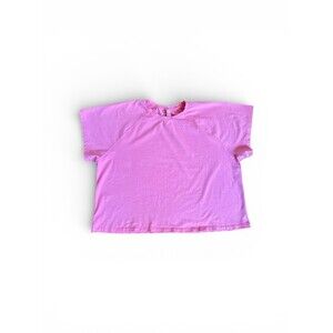 Skims New Vintage Cropped Raglan T-shirt Bubble Gum Pink Short Sleeve 4X